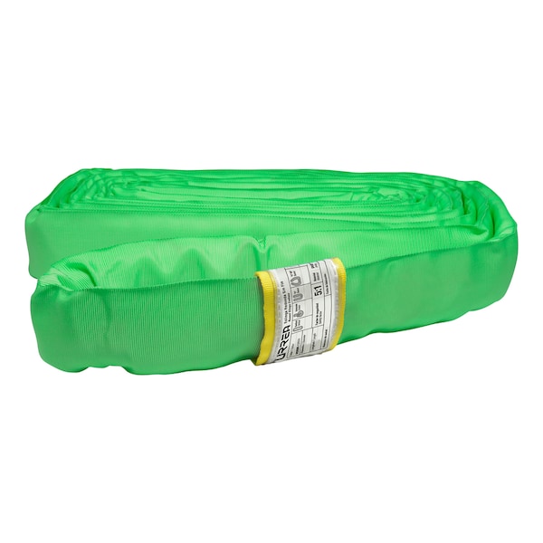 Endless round sling 6.56 ft green